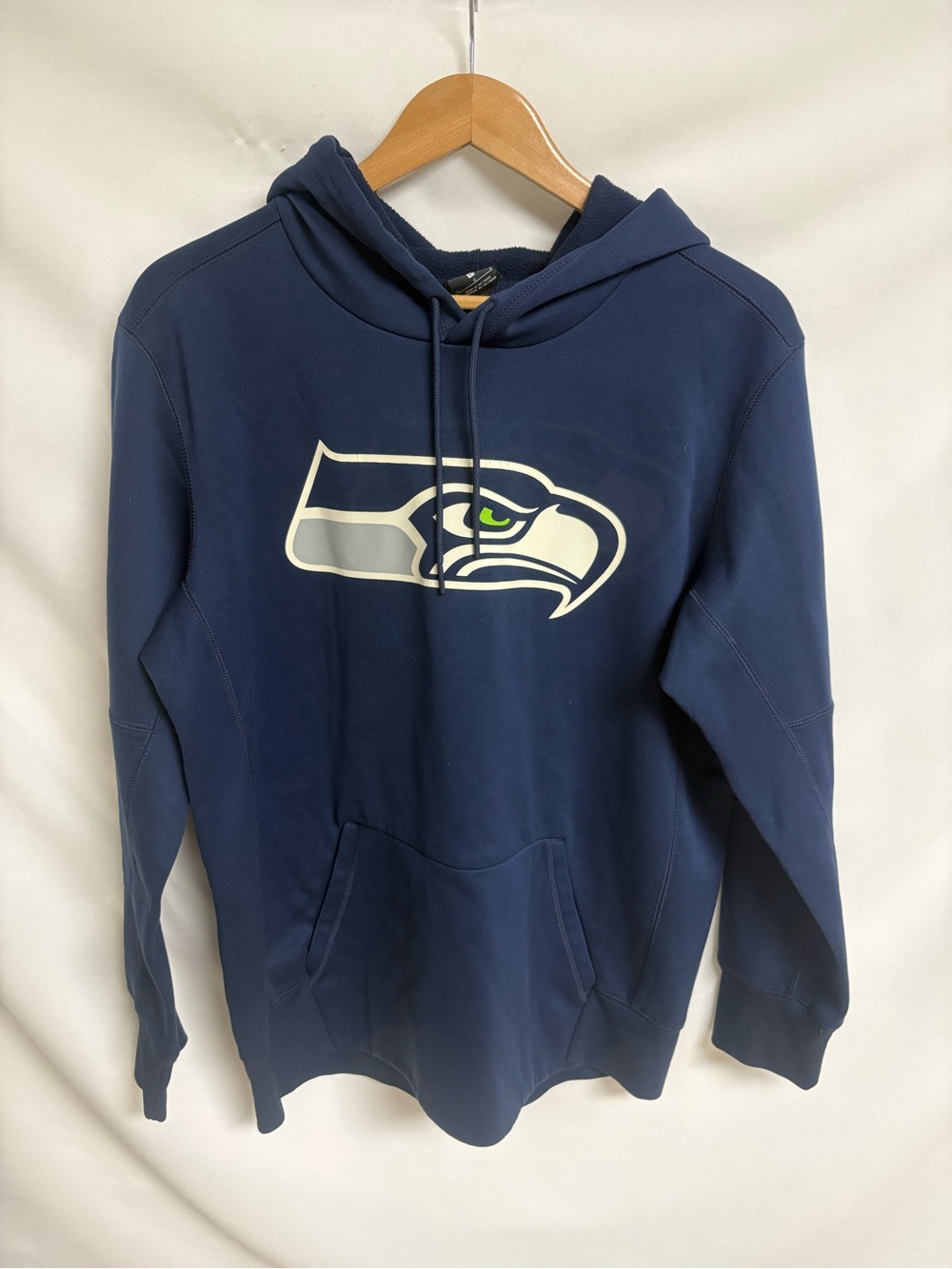Nike Navy Seattle Seahawks Pullover Hoodie with Logo